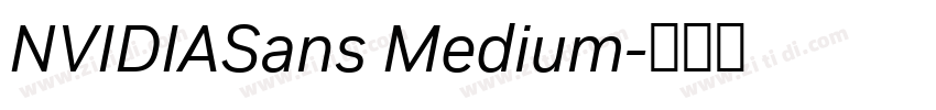 NVIDIASans Medium字体转换